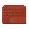 Microsoft Surface Pro 8/X/9 Signature Type Cover US Intl with pen holder (no pen included) Poppy Red Alcantara