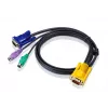 Aten Cable For KVM:CS1208CS1216CL1200L(M)CL1208L(M)CL1216L(M)KH0116 PS/2 Cable at PCSide For PS/2 Computer 1.8mtr