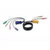 Aten Cable For KVM:CS1732CS1734 CS1754CS1758PS/2 Cable at PC Side For PS/2 Computer1.8mtr