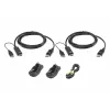 Aten Cable kit: 2x True 4K 1.8M HDMI to DisplayPort Active Cable with seperate 2x USB and 1x audio cables (Dual display) recommended for Secure KVM switches