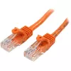 StarTech.com 0.5m Orange Cat5e Ethernet Patch Cable with Snagless RJ45 Connectors