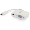 C2G Cables To Go Cbl/USB-C to VGA+USB-C Charging White