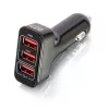 C2G Cables To Go 3 Port Usb Car Charger 5V 2.4A Smart Ic