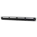Gembird Cat.5E 24 port patch panel with rear cable management