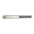 Allied Telesis L3 Stackable Switch 20x 10/100/1000-T PoE+ 4x 100M/1G/2.5G/5G-T PoE+ 4x SFP+ Ports and dual fixed PSU EU Power Cord. 1 year NCP support