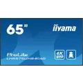 iiyama 65inch 3840x2160 UHD IPS panel Haze 25perc 500cd/m Landscape and Portrait Signal FailOver Speakers 2x 10W