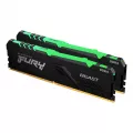 Kingston Technology 16GB DDR4-2666MHz CL16 DIMM (Kit of 2) FURY Beast RGB