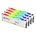 Kingston Technology FURY Beast 128GB 5200MT/s DDR5 CL40 DIMM Kit of 4 White RGB XMP