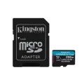 Kingston Technology 256GB microSDXC Canvas Go Plus Gen4 200MB/s A2 U3 V30 Card + Adapter