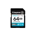 Kingston Technology 64GB SDXC Canvas Go Plus Gen4 200MB/s C10 UHS-I U3 V30