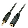 Lindy AudioExtension 3.5mm Stereo Jack Male to Female Gold Plated 2m