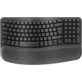 Logitech Wave Keys wireless ergonomic keyboard - GRAPHITE - (CZE-SKY) - 2.4GHZ/BT - N/A - INTNL-973 - UNIVERSAL