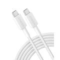 Anker 322 USB-C to USB-C Cable Nylon 3M 60W White