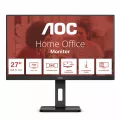 AOC 27IN IPS FHD 4 ms 1920x1080 75Hz 16/9 300 cd/m2 20M:1 178/178 DP-HDMI-VGA 3xUSB 3.2 Speakers Height Adjustment/Pivot Soft Blue Light 3-sides frameless Black