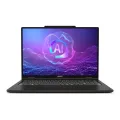 MSI Micro-Star International Intel Core Ultra 9 285H 16inch 2K 2x32GB DDR5 1TB NVMe PCIe SSD Intel Iris Xe W11P No Power Adapter