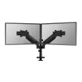 Neomounts Next One SL Desk Mount double display sliding VESA topfix clamp/grommet black