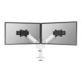 Neomounts Next One SL Desk Mount double display sliding VESA topfix clamp/grommet white