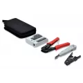 Digitus DIGITUS Network Tool Set - LAN Tester, Crimping Tool, Cut and Stripping Tool, Punch Down Tool, Bag