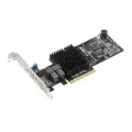 AsusTek ASUS PIKE II 3108-8i/240PD 8-port 12Gb/s SAS PCIe Gen3 1GB, RAID 0, 1, 10, 5, 6, 50, 60, incl FH en LP brackets (p/n: 90SC07P0-M0UAY0)