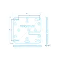 ProDVX GM 75 | Single Plate Glass Mount Bracket