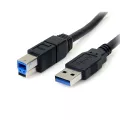 StarTech.com 3m Black SuperSpeed USB 3.0 Cable A to B - M/M - USB 3.0 A to B Cable - 1x USB 3.0 A (M) 1x USB 3.0 B (M) - 3 meter Black