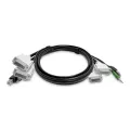 StarTech.com Dual-DVI KVM Cable USB 2.0 3.5mm TAA