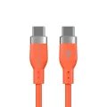 Targus Hyper HyperJuice Flex USB-C Silicone Charging Cable - Orange