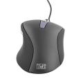 T'nb Office Wired Mouse Black Ultra Comfortable Curved Shape Allowing To Perfectly Fit The Shape Of The Hand Pleasant Grip