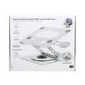 T'nb iClick 360 adjustable notebook stand with detachable 6in1 hub aluminum
