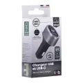 T'nb 1x USB and 1x USB-C QC and PD 83W cigarette lighter charger