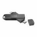 Western Digital SanDisk iXpand Luxe 128GB flash drive USB-C 3.1 for computer and Android + Lightning connectors for iPhone iPad Mac