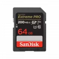 Western Digital Sandisk Extreme PRO SDXC 64GB UHS-I SD Card 200/90 Class 10 U3 V30