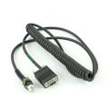 Zebra CABLE - RS232: DB9 FEMALE CONNECTOR 9 FT.(2.8M) COILED TXD ON 2 12V (REQUIRES 12V POWER SUPPLY) LOW TEMP -30C