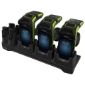 Zebra D90 3 Device Slots/4 Toaster Slots Communication Cradle w/ supp for TC21/26. Req. PW SUPP (PWR-BGA12V108W0WW) DC Line Cord (CBL-DC-382A1-01) and Country Specific Line Cord.