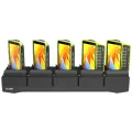 Zebra WT6400 5-Slot Ethernet Cradle W/Battery Charger Charges 5 Wearable Terminals And 5 Batteries. Ethernet Comms. Req.PWR-BGA12V108W0WW DC Line Cord CBL-DC-382A1-01 And 3-Wire Grounded C.SP AC Line Cord