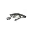 Zebra 9FT RS232 CABLE DB9-F COILED POWER PIN 9