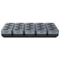 Zebra WS301 30-SLOT SPARE BATTERY CHARGER ALLOWS CHARGING OF 30 SPARE BATTERIES. POWER SUPPLY (PWR-BGA12V150W1WW) AND COUNTRY SPECIFIC AC LINE CORD ARE ALL SOLD SEPARATELY.