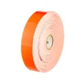 Zebra Wristband Polypropylene 1x10in (25.4x254mm) Direct thermal Z-Band Splash Adhesive closure 1in (25.4mm) core 350/roll 4/box Red