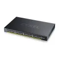 ZyXEL XGS1935-52HP 52 Port Smart Managed PoE Switch 48x Gigabit PoE and 4x 10G SFP+ hybrid mode standalone or NebulaFlex Cloud 375 Watt PoE