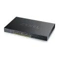 ZyXEL XGS1935-28HP 28 Port Smart Managed PoE Switch 24x Gigabit PoE and 4x 10G SFP+ hybrid mode standalone or NebulaFlex Cloud 375 Watt PoE