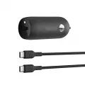 Belkin 30W CAR CHARGER USBC-C 1M BLK