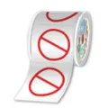 Brother Pre-cut and pre-printed Prohibition rolls Pictogram only 100 x 100 mm - Per roll of 250 labels