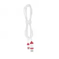 Cherry CABLE 1.5 BRAIDED WHITE USB 2.0 USB A USB C