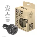 Club 3D Notebook / Laptop Power Car Charger 63 Watt/ 1USB A + 1USB C