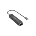 Conceptronic USB-C to Gigabit Network Adapter with 4-Port USB Hub - USB-A x 2 - USB-C x 2