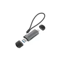 Conceptronic 2-in-1 USB 3.0 Dual Plug Card Reader - SD/MicroSD 3.0 - UHS-I