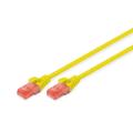 Digitus DIGITUS CAT 6 U/UTP Patchcable LSZH AWG 26/7 0.50m yellow