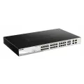 D-Link 24 PoE 10/100/1000 Base-T port with 4 x1000Base-T /SFP ports