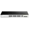 D-Link 24-port 10/100/1000 Gigabit Smart Switch including 4 Combo 1000BaseT/SFP