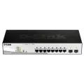 D-Link 8-port 10/100/1000 Gigabit PoE Smart Switch including 2 Combo 1000BaseT/SFP